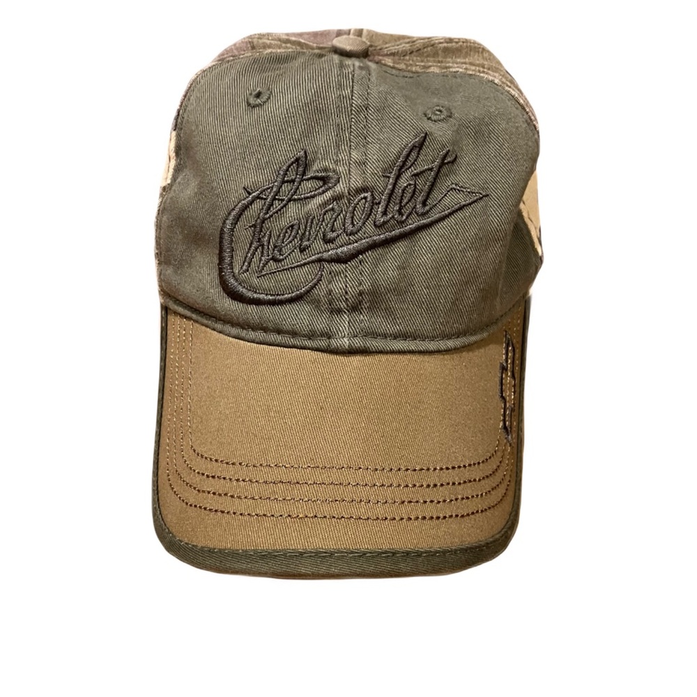 Chevrolet Open Road Ball Cap, One Size, Tan/Green/Camo